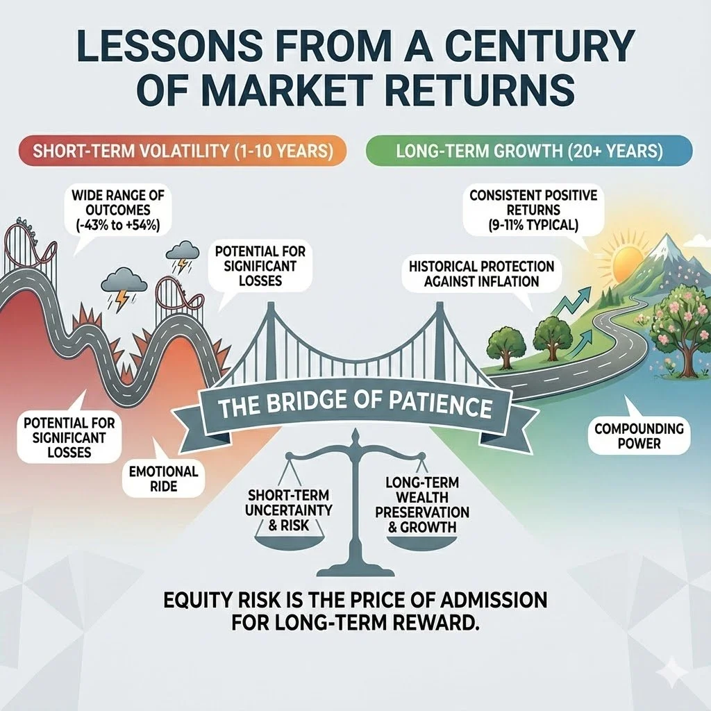 Lessons from a Century of Market Returns