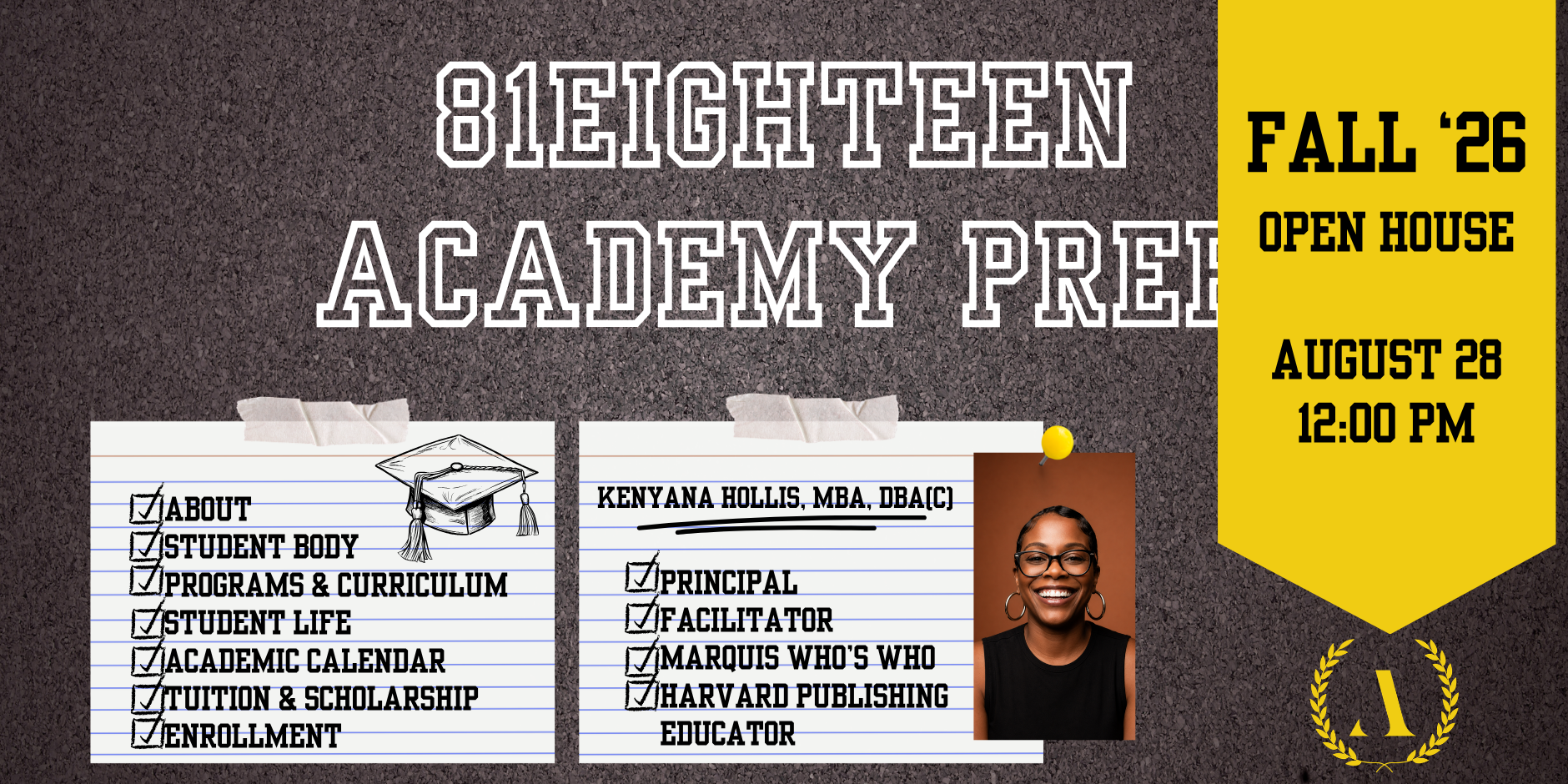 81Eighteen ‧ Academy Prep Open House