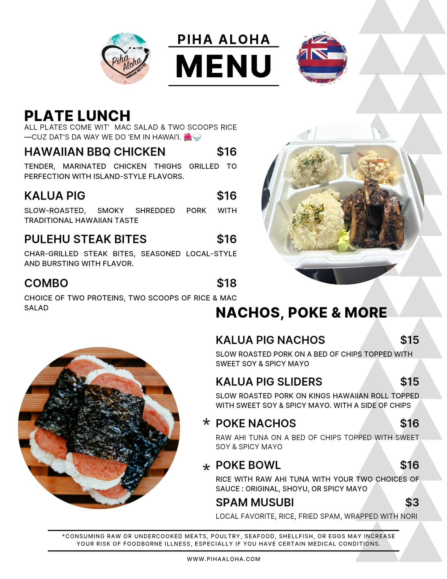 Warning! Don't view @pihaaloha 's menu while hungry. 

Piha Aloha will be on site from 10AM-3PM on Sunday serving up delicious Hawaiian cuisine. Your toughest decision of the day might be trying to decide what to pick.

#thrcycling
#vaca
#virginia
#c