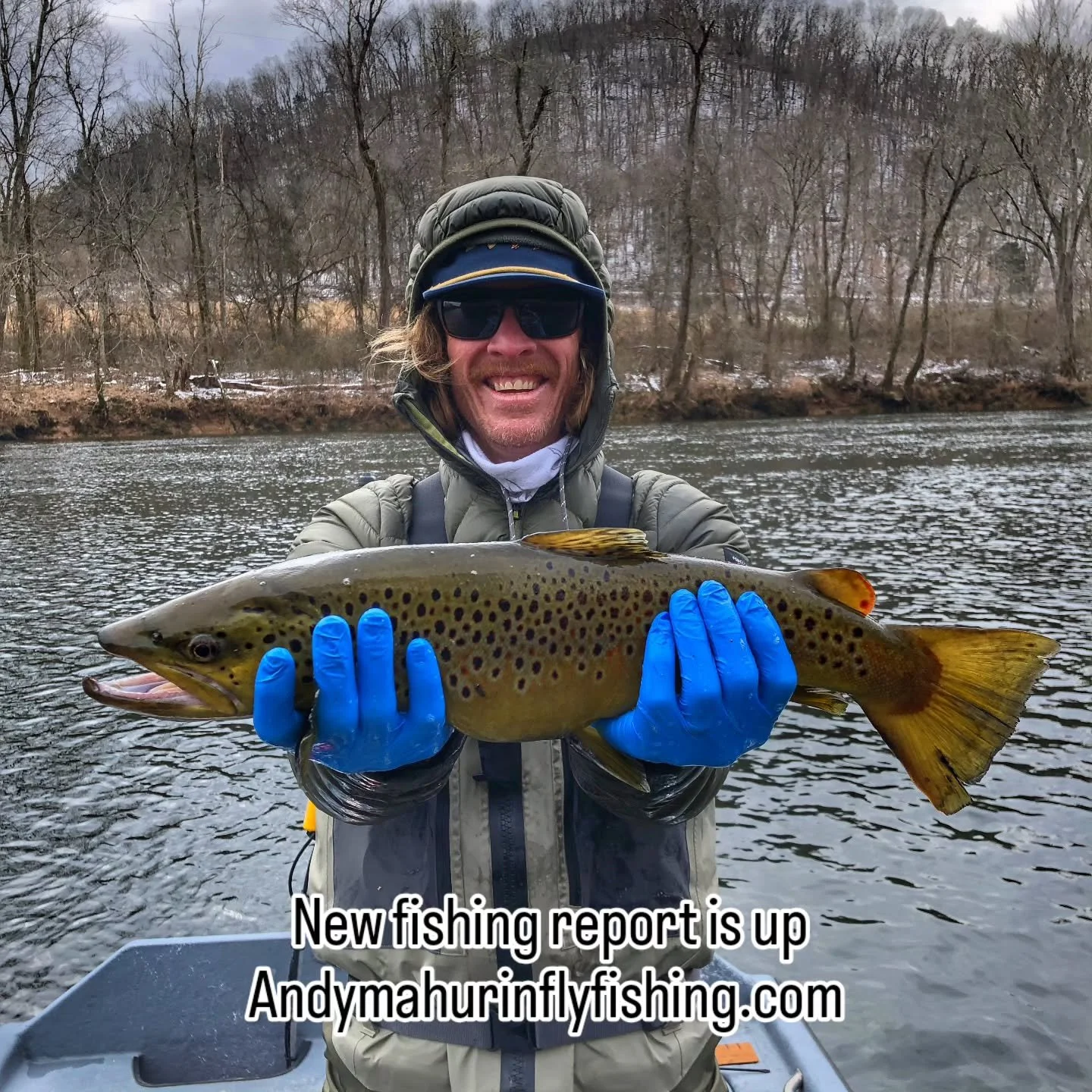 Look at the rudder on this fish! Micheal wrangled this beautiful fish in last week on a cold blustery day! If you want to chase big fish, the time is now! Give me a shout for available dates. I also have a monthly fishing report on the website so go 