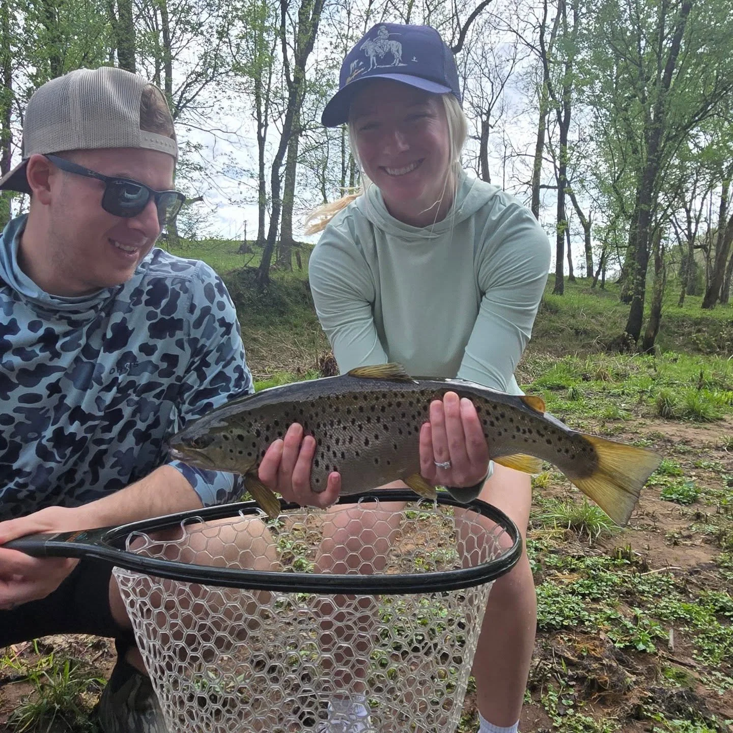 Abby and Scott wore out the fish last week. As you can tell by this photo that the fish are eating well! I am all booked up for April but I have a few weekdays open in May!

#uppercumberland #flyfishing #flyfishingtennessee #nashville #knoxville

@or