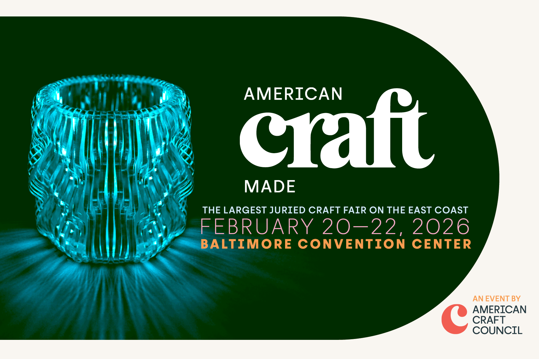 American Craft Council American Made Baltimore is the largest craft fair on the east coast. Anna Bryant will be showcasing her mono silkscreen prints this year in February 2026.