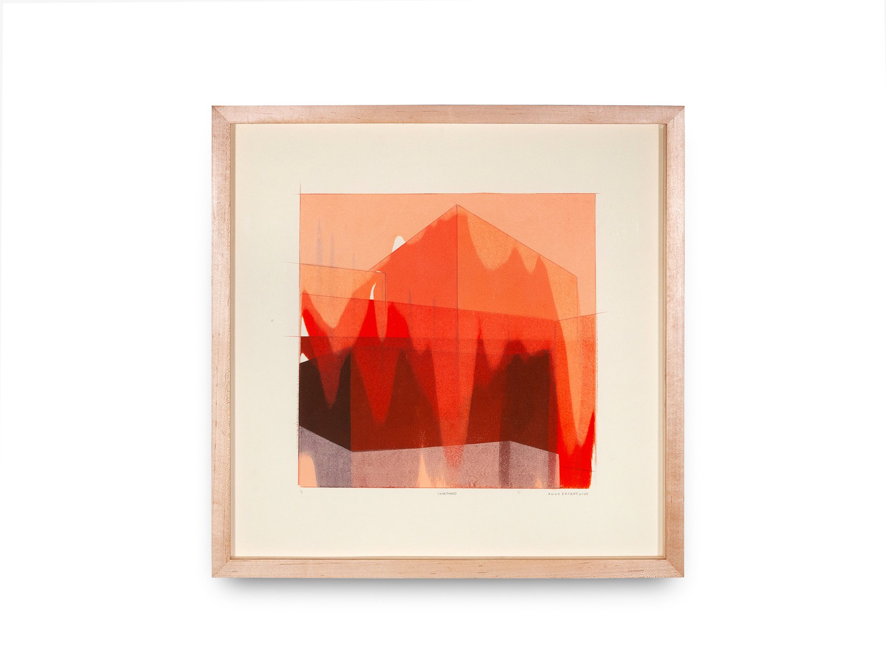 This is a mono screen print created by Anna Bryant, a visual artist and printmaker who will be showcasing her work at American Craft Council American Made Baltimore, February 20-22, 2026.