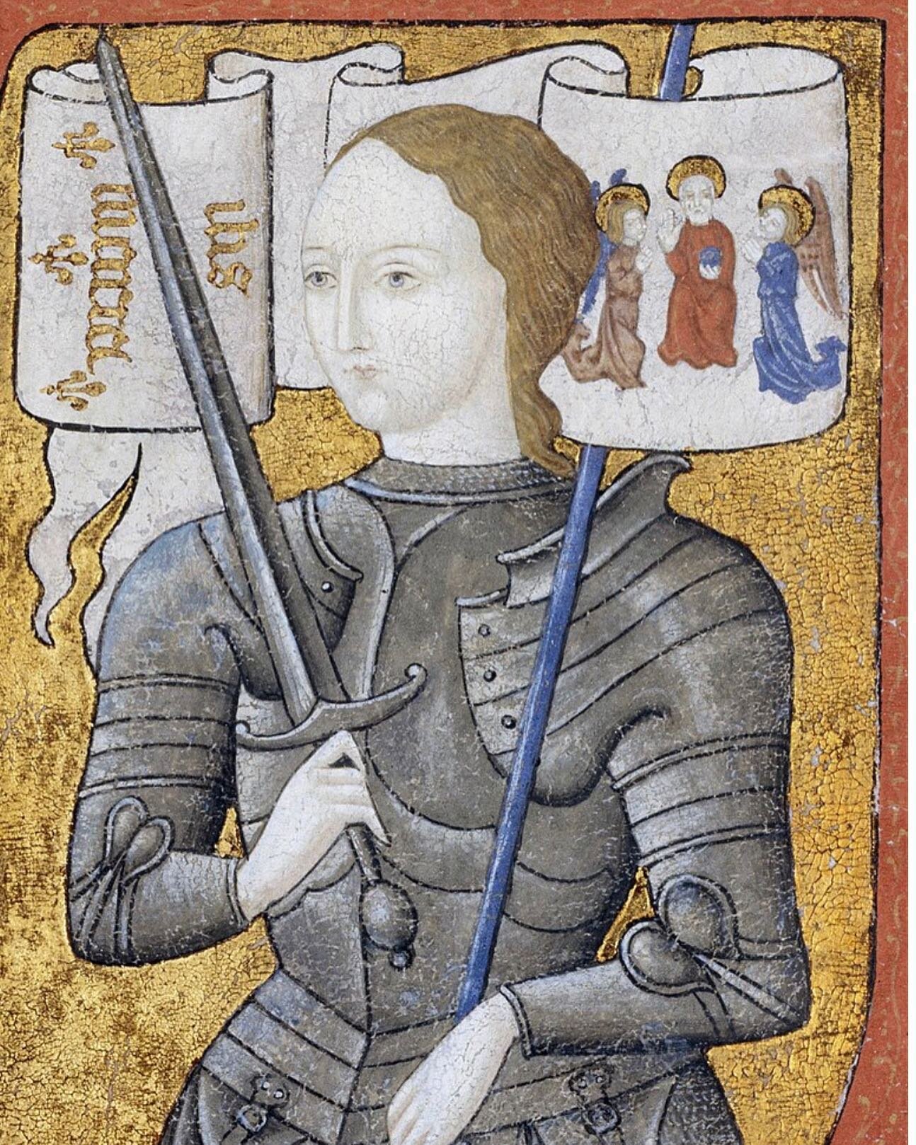 I have been thinking of this lady, Joan of Arc, Jeanne d&rsquo;Arc, since yesterday, following an amazing angelic reiki session with  Pam  @cocoonholmfirth 

You will probably have heard about St Joan in school or church. 

My version is this, it is 