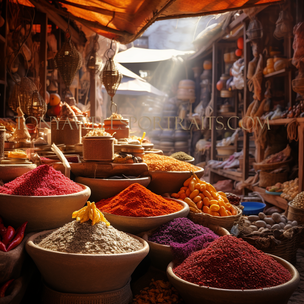 Tkwells_a_morrocan_market_with_spices_9eeb6e9d-d656-4c25-b426-57d98df4b154-1.png