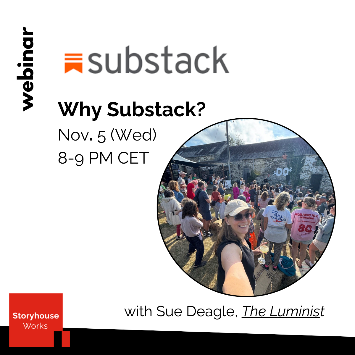 Webinar 'Why Substack?' with Sue Deagle