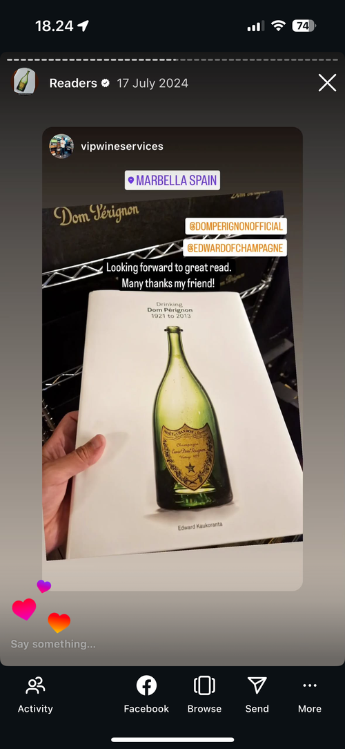 Dom Pérignon 1964 — Drinking Dom Pérignon