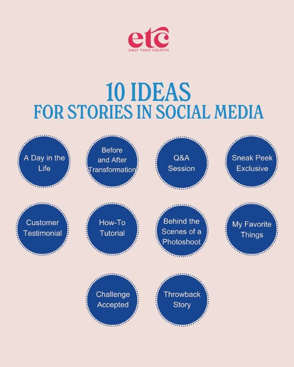 Want to boost your social media game? 🤔 Here are 10 engaging story ideas to help you connect with your audience, increase brand awareness, and drive conversions! 💡

Which one will you try first? 🤔 #SocialMediaTips #Storytelling #ContentMarketing #
