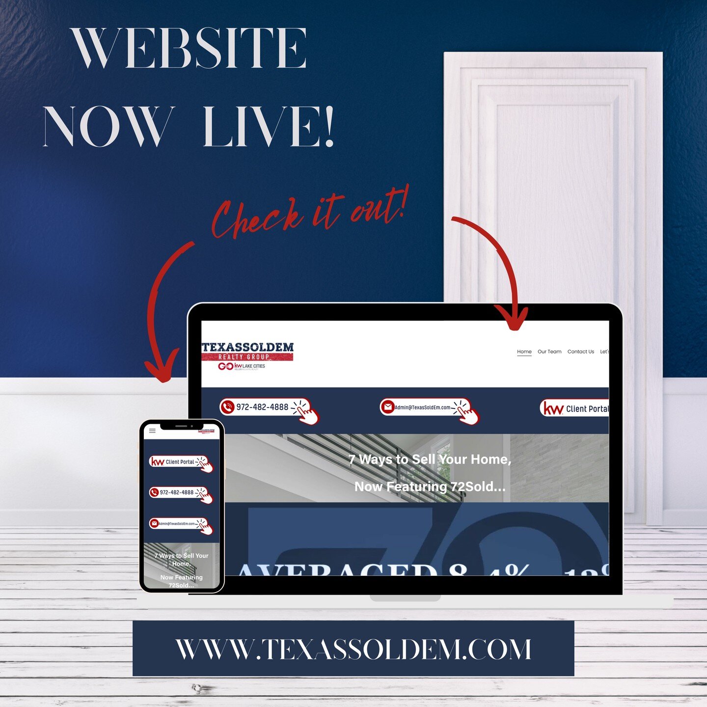 We are thrilled to announce the official launch of our new website! Check out our newly designed site and all the awesome features waiting to be discovered. www.TexasSoldEm.com #WebsiteLaunch #NewFeatures #CheckItOut #realestate #realtor #kellerwilli