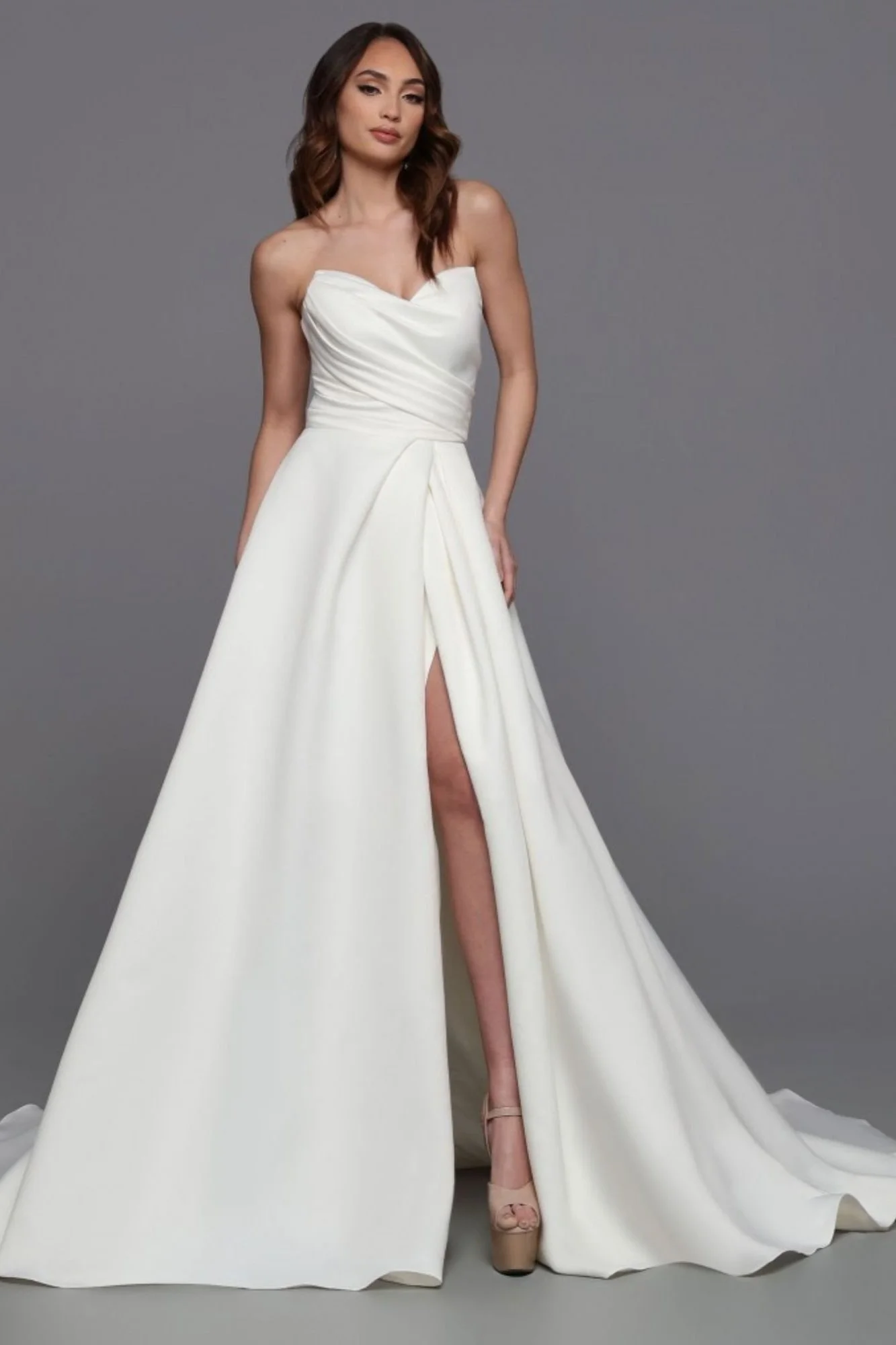 classic ballgown with slit