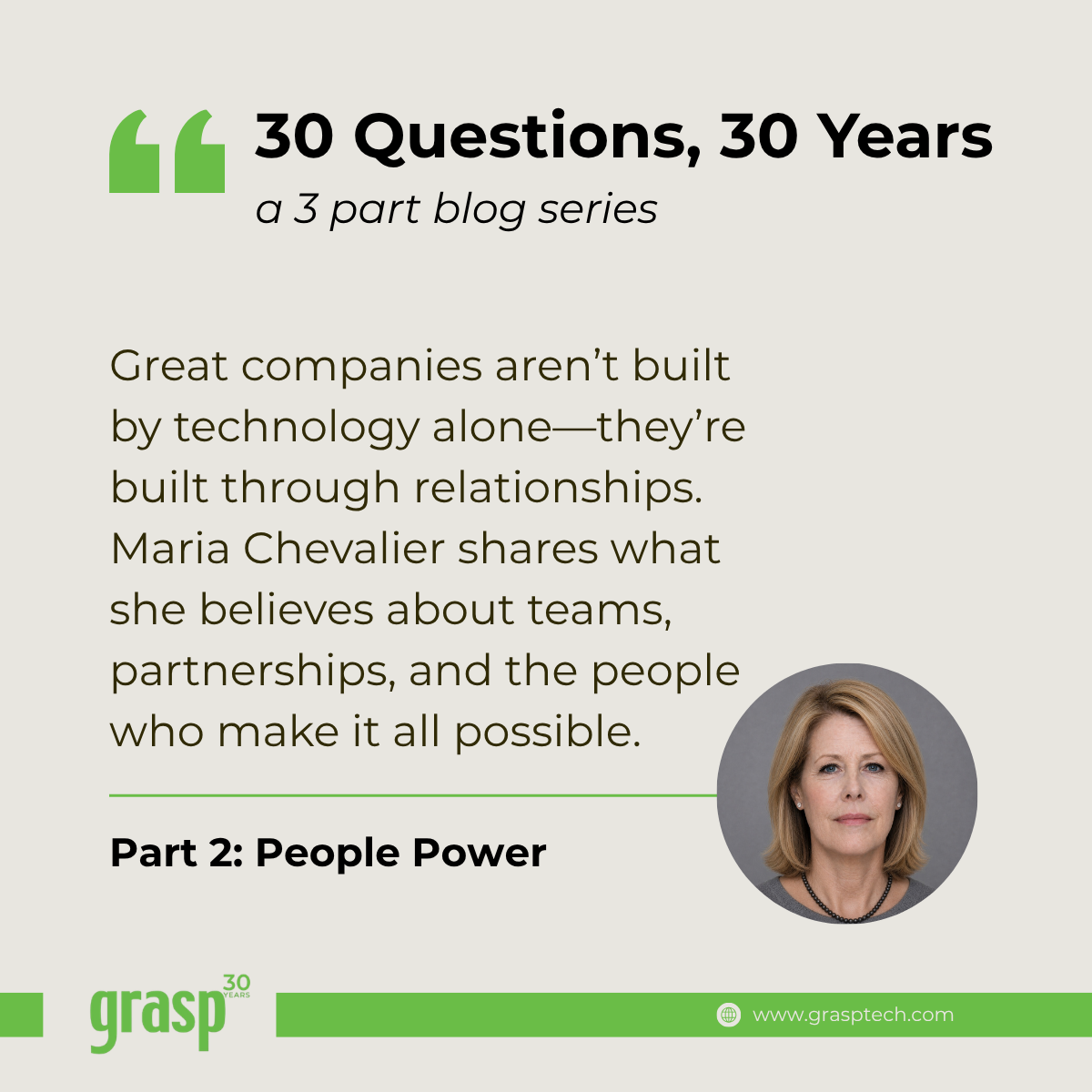 30 Years, 30 Questions: Part 2 - People Power