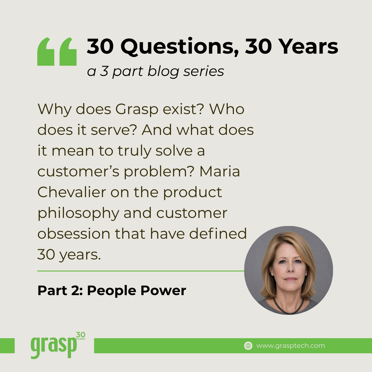 30 Years, 30 Questions: Part 3 - What Matters Most
