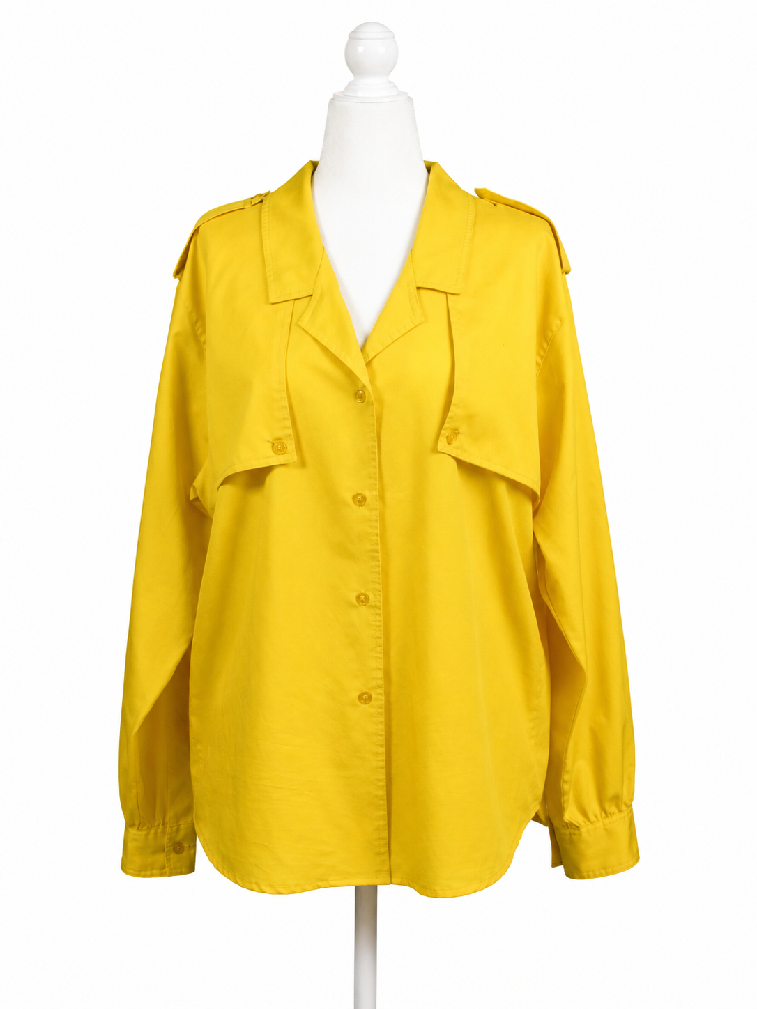 Vintage Diane Von Furstenburg Yellow Button-Down Top