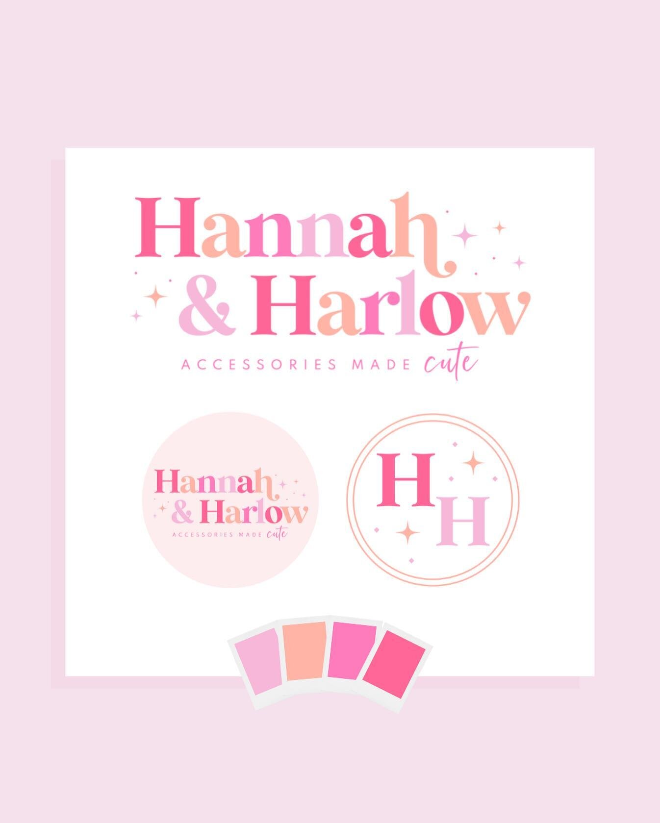 Beautiful colors chosen by Hannah from @hannahandharlow for her new branding using the Candy Wishes design 💗❤️🤍