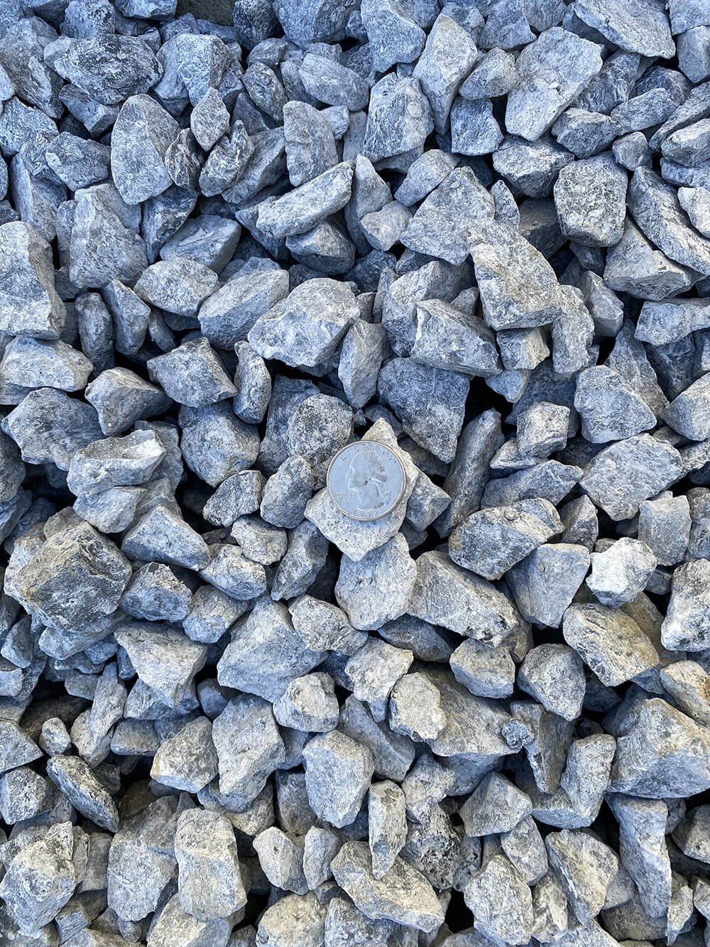 34 Crushed Blue Stone — Hardscrabble Supply Gravel Sand Top Soil