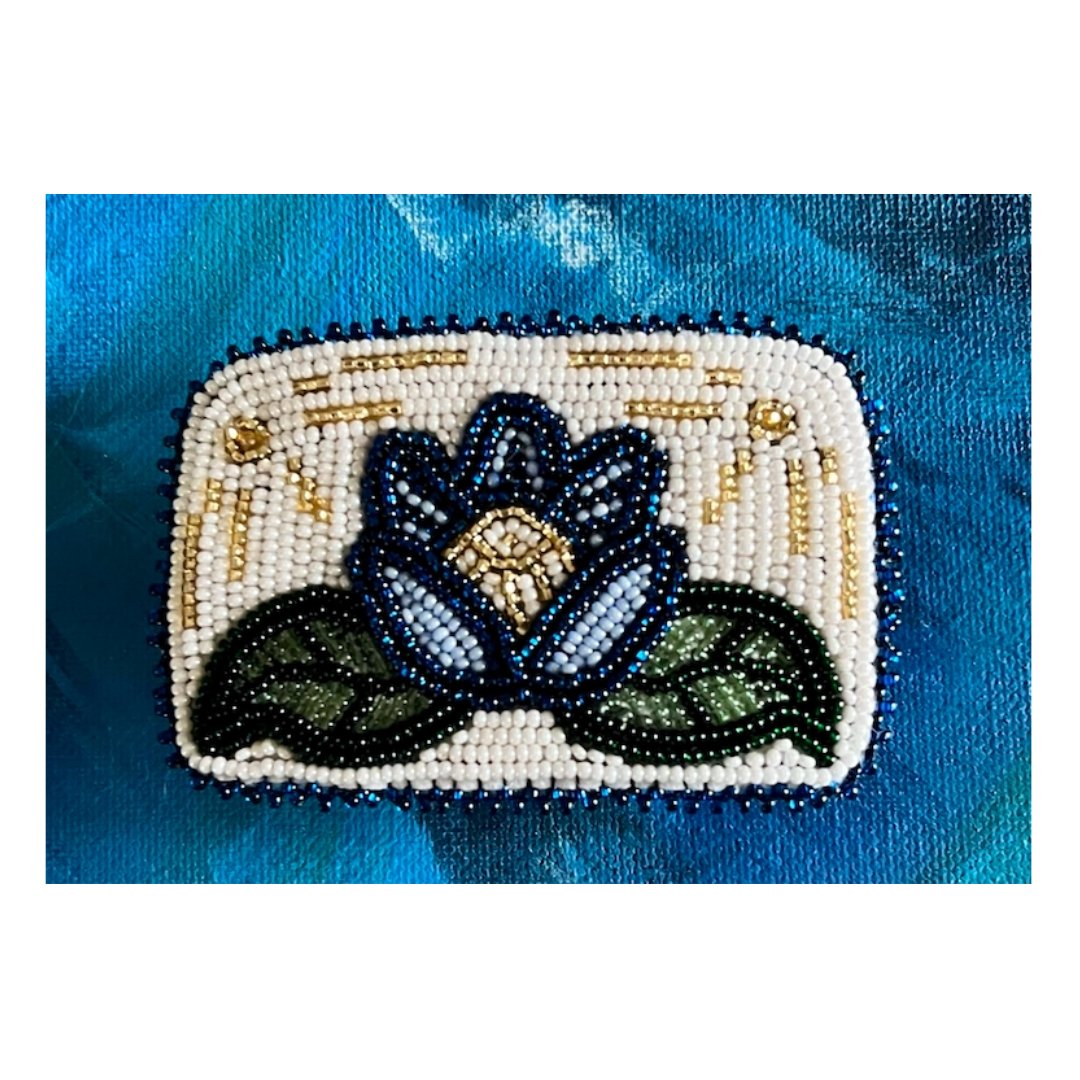 Ojibwe Floral Belt Buckle