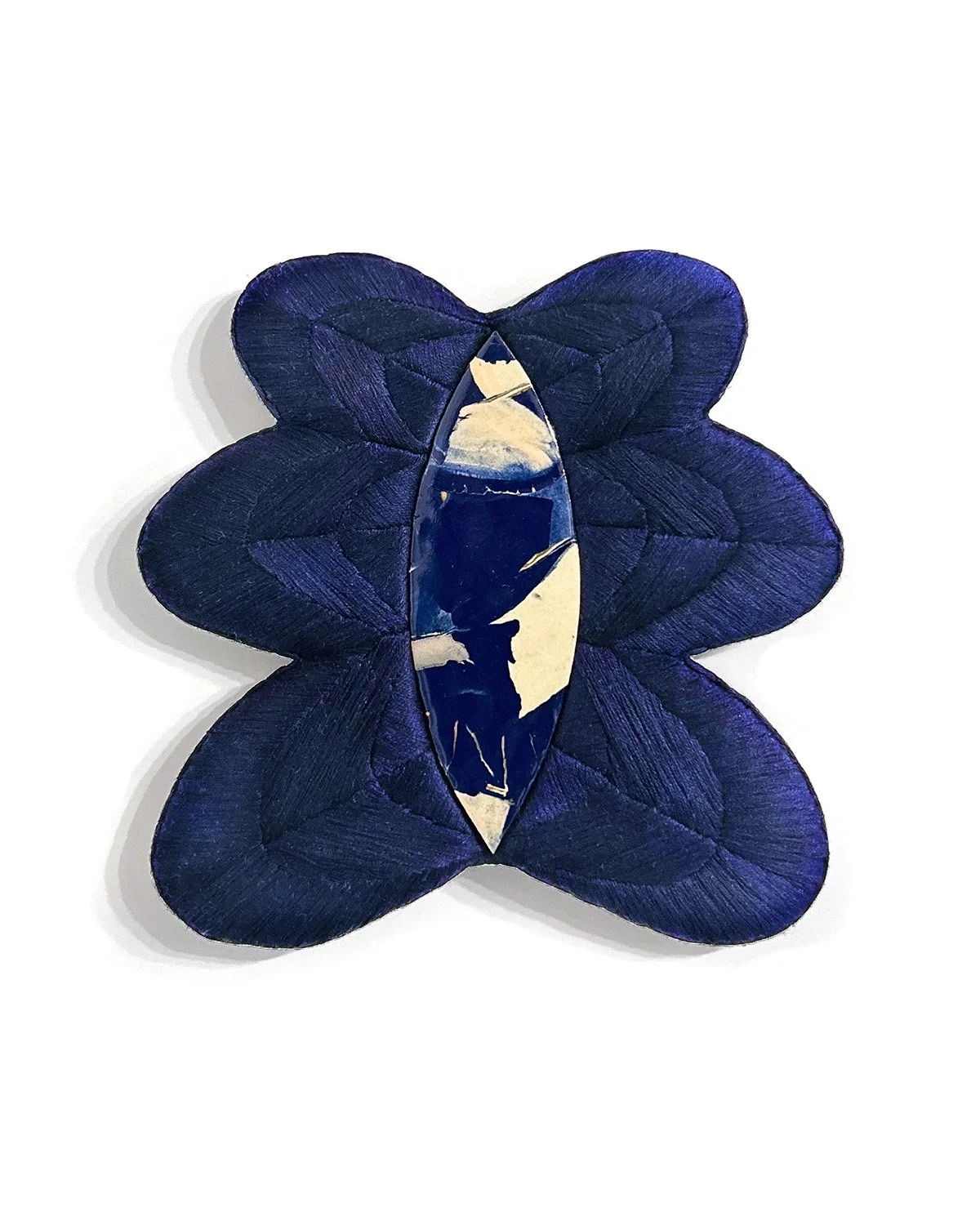 Indigo Form with Marbled Blue Ceramic Tile