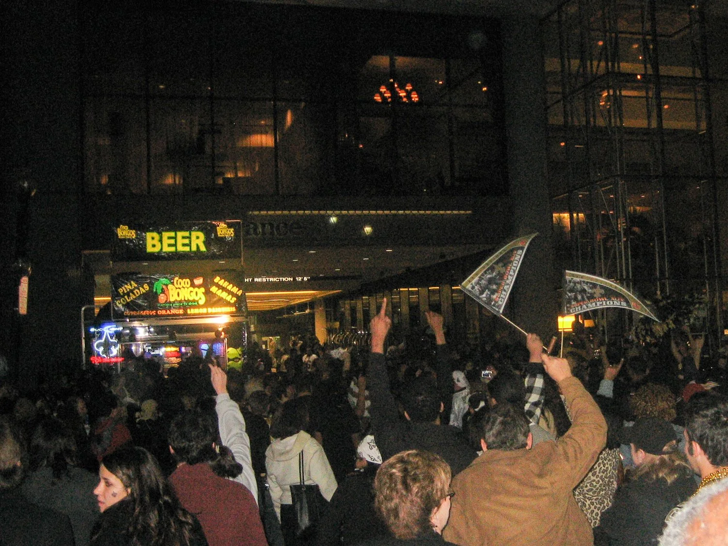 I remember they had "Halftime" by Ying Yang Twins on repeat here.