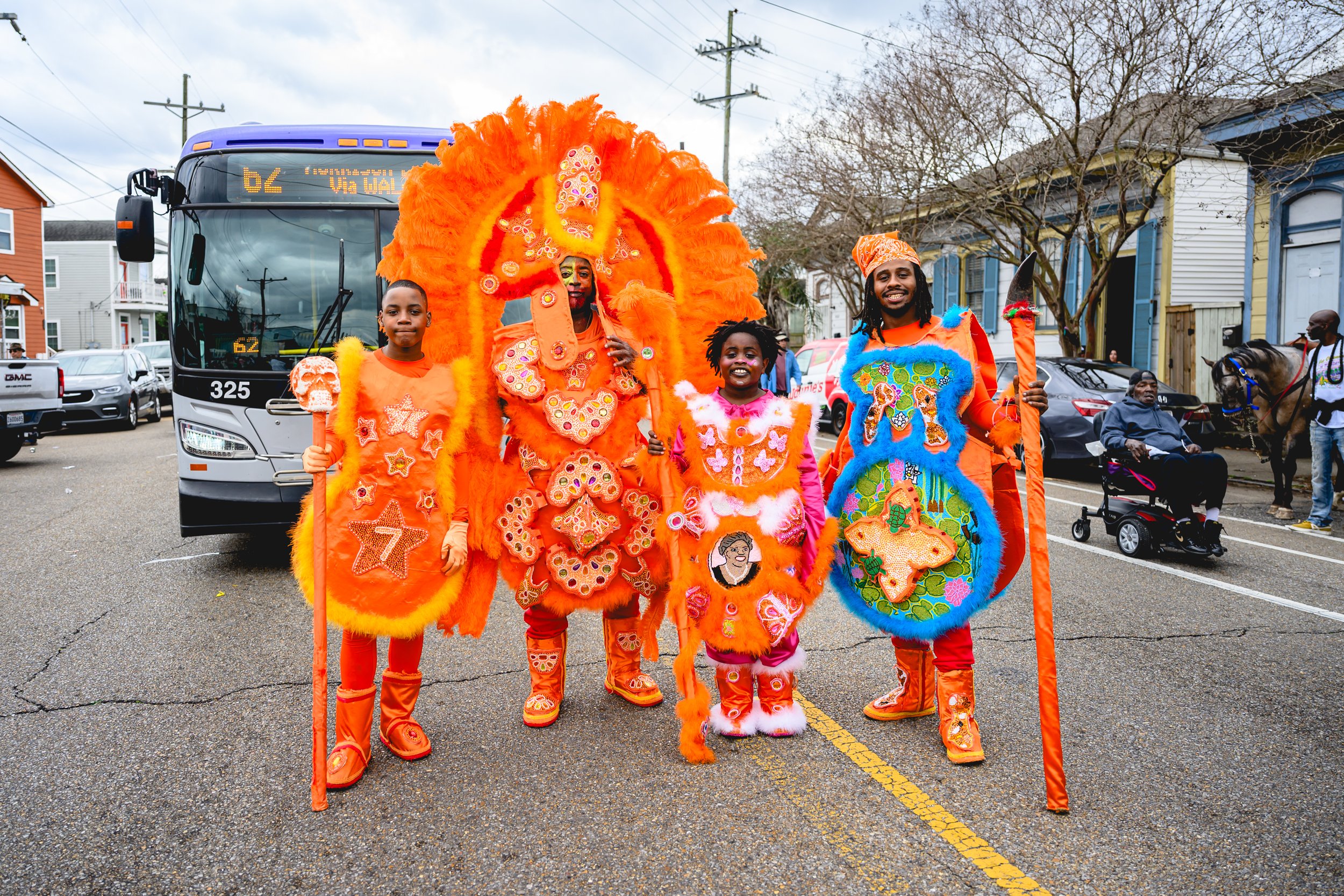 Red Flame Hunters on Mardi Gras Day 2026