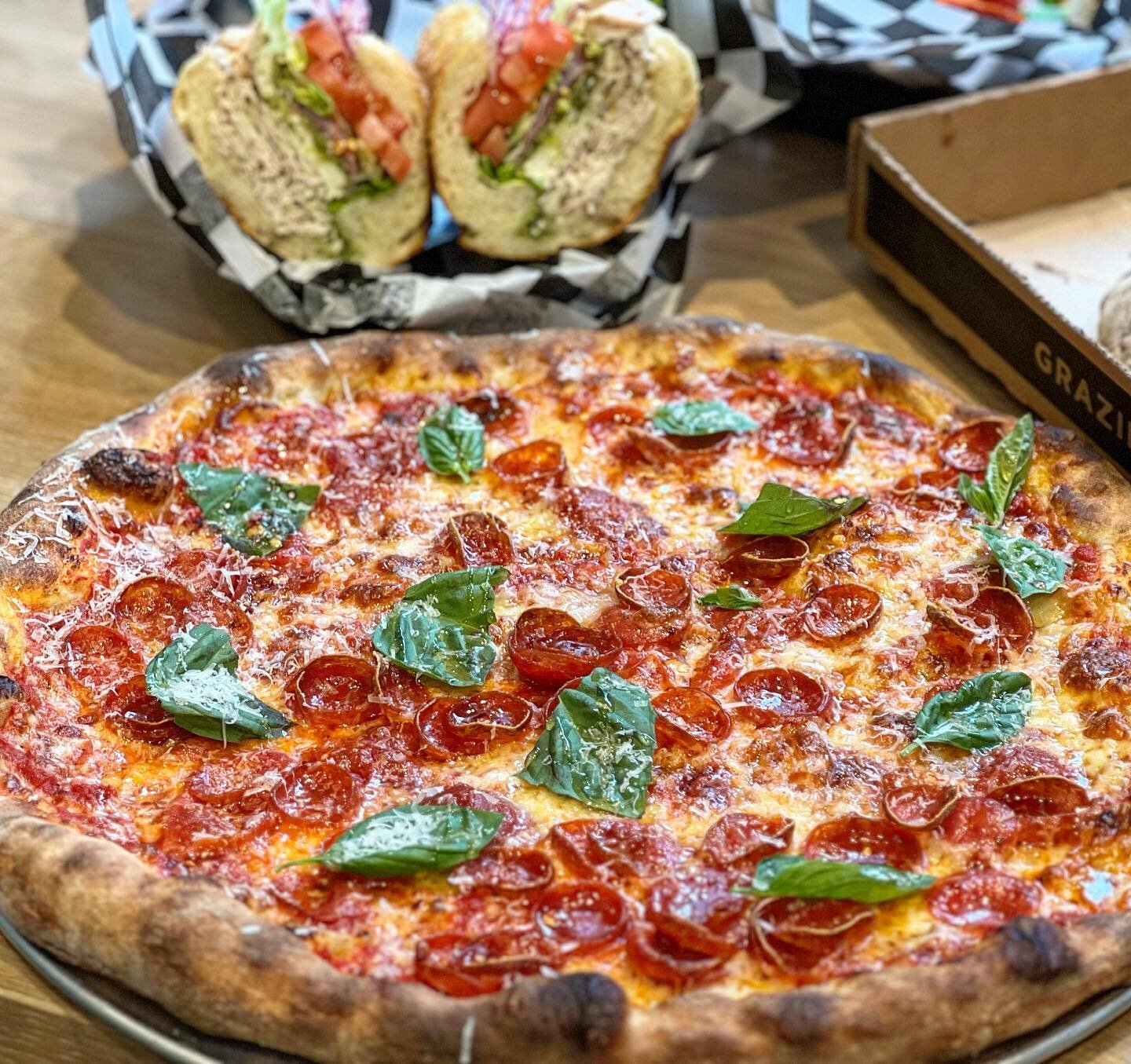 GRAZIE GRAZIE K STREET NW IS OPEN!

1875 K St NW (corner of 19th &amp; K)

Name another place in DC that serves pizza and cheesesteaks at the same da*m time?

Wrong answers only.

Couple of FACTS:
- we make our pizza dough onsite (48 hours ago 😉)
- 