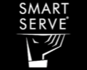 Logo with a hand holding a serving tray and the text 'Smart Serve'