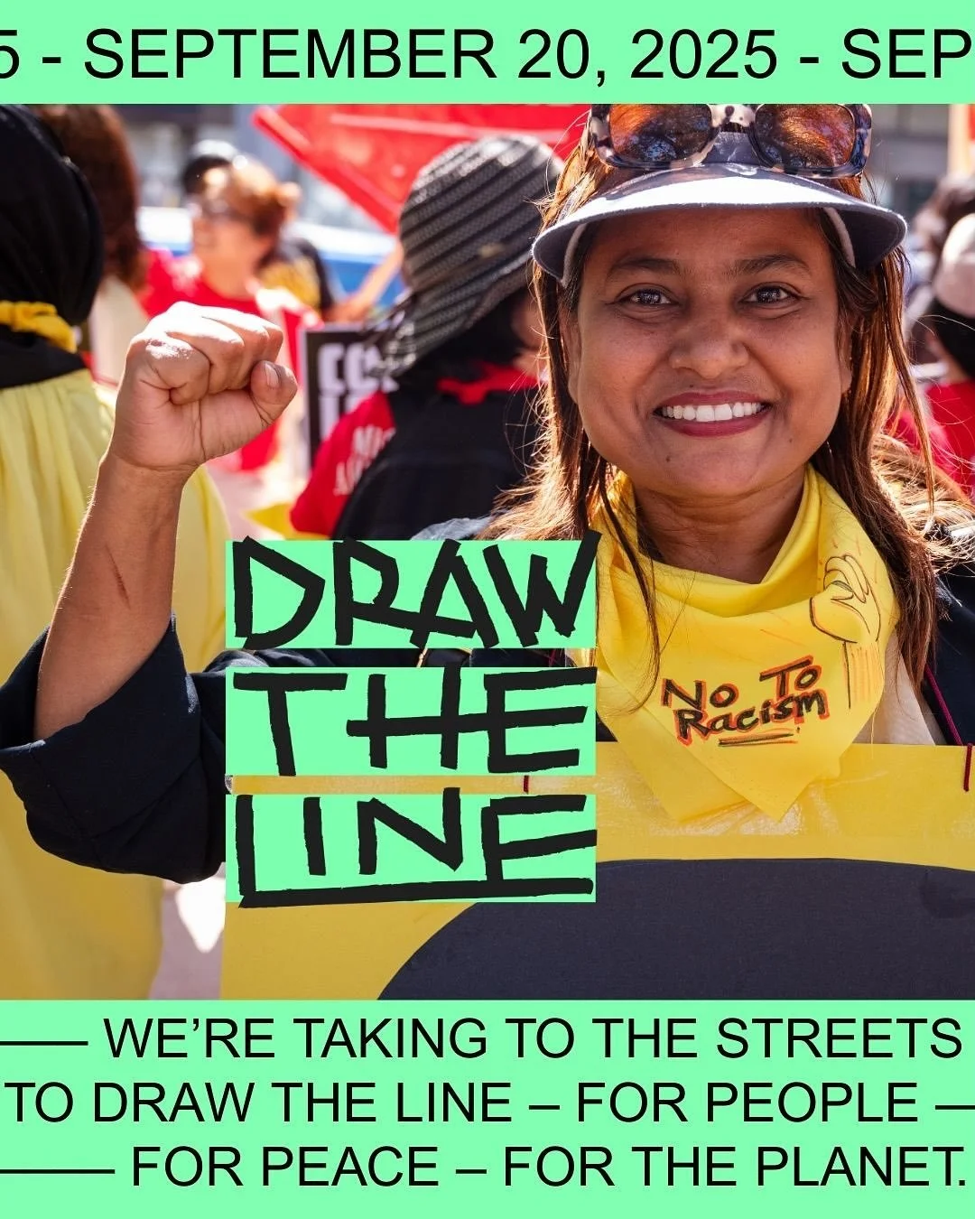 In TORONTO (Saturday, 2PM, Sankofa/Yonge-DUNDAS square) and ACROSS THE COUNTRY! 

Communities across the country are mobilizing on September 20th to demand that Prime Minister Carney and the Canadian government pick a side: injustice, violence, and c