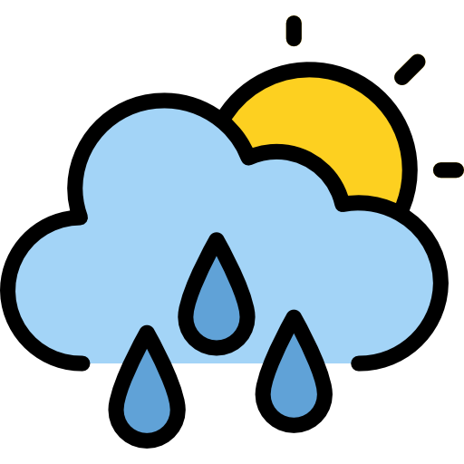 Icon: sun and rain