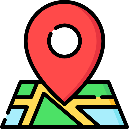 Icon: map with location marker