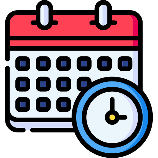 Icon: calendar and clock
