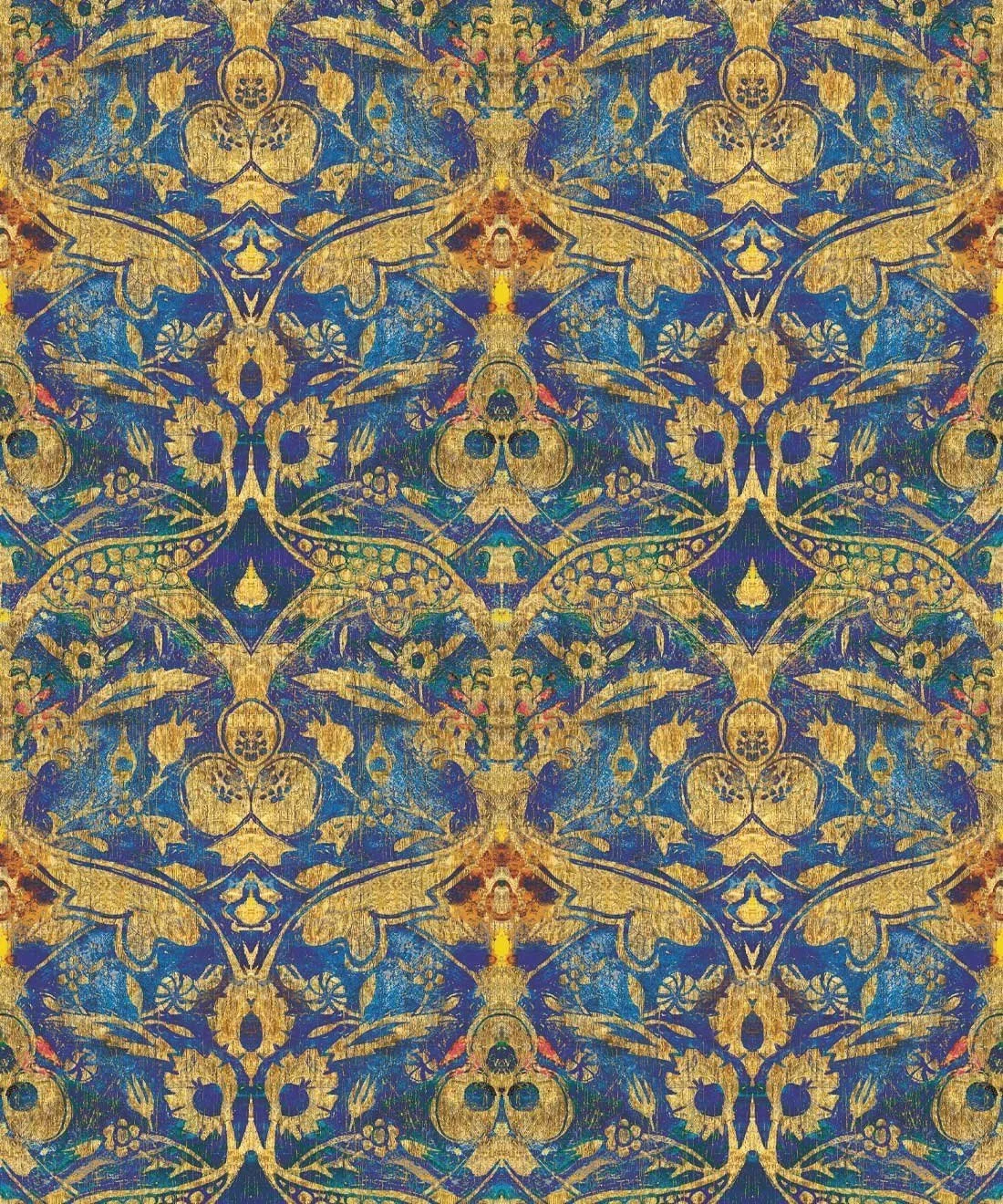 DAMASK Pomegranite Lapis, detail