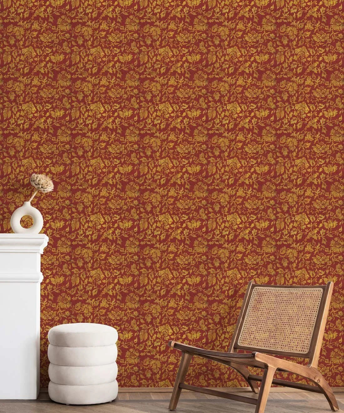 DAMASK Bloom Burgundy