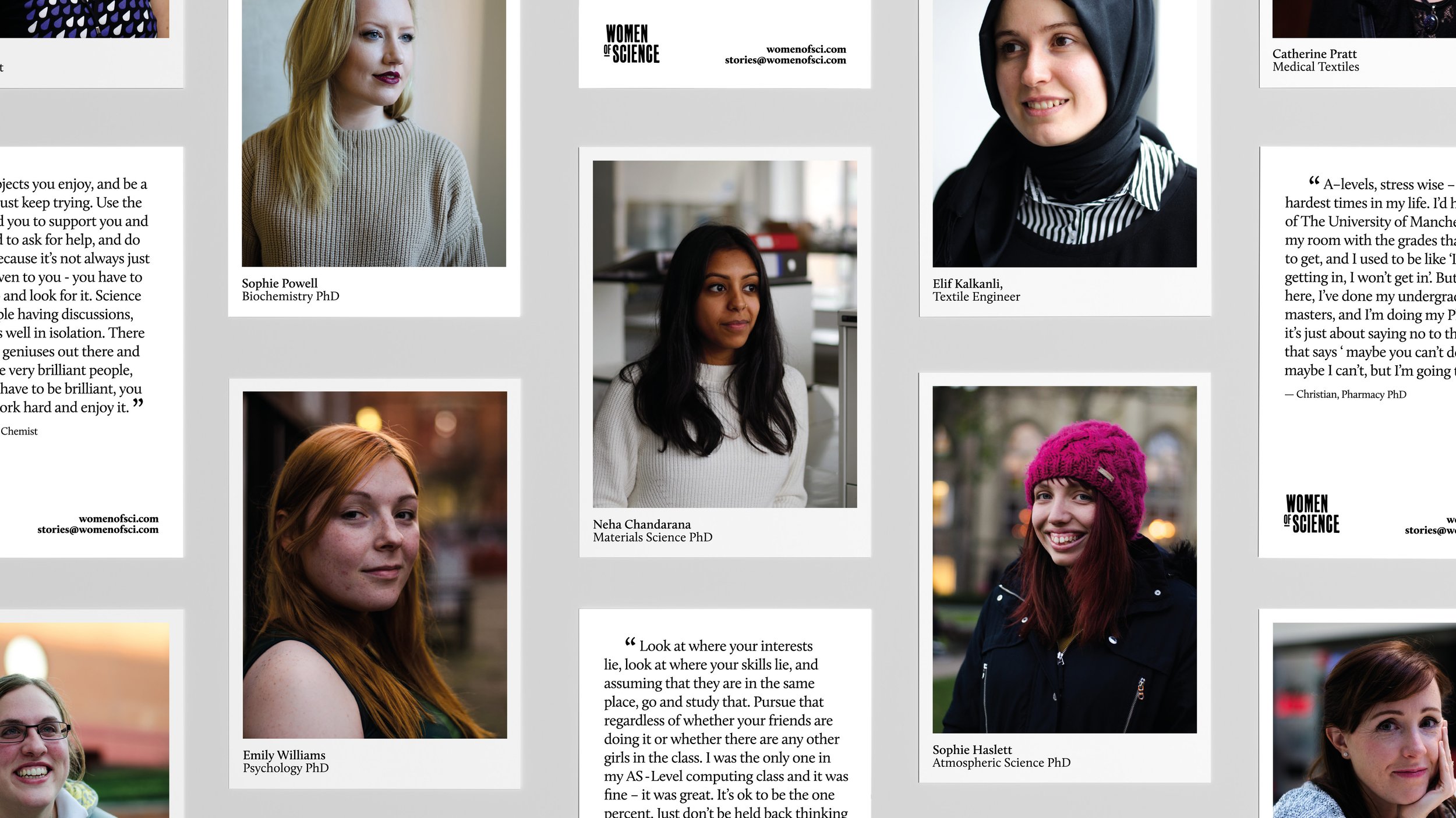 Women of Science – Postcards (Photography: Rhys Archer)