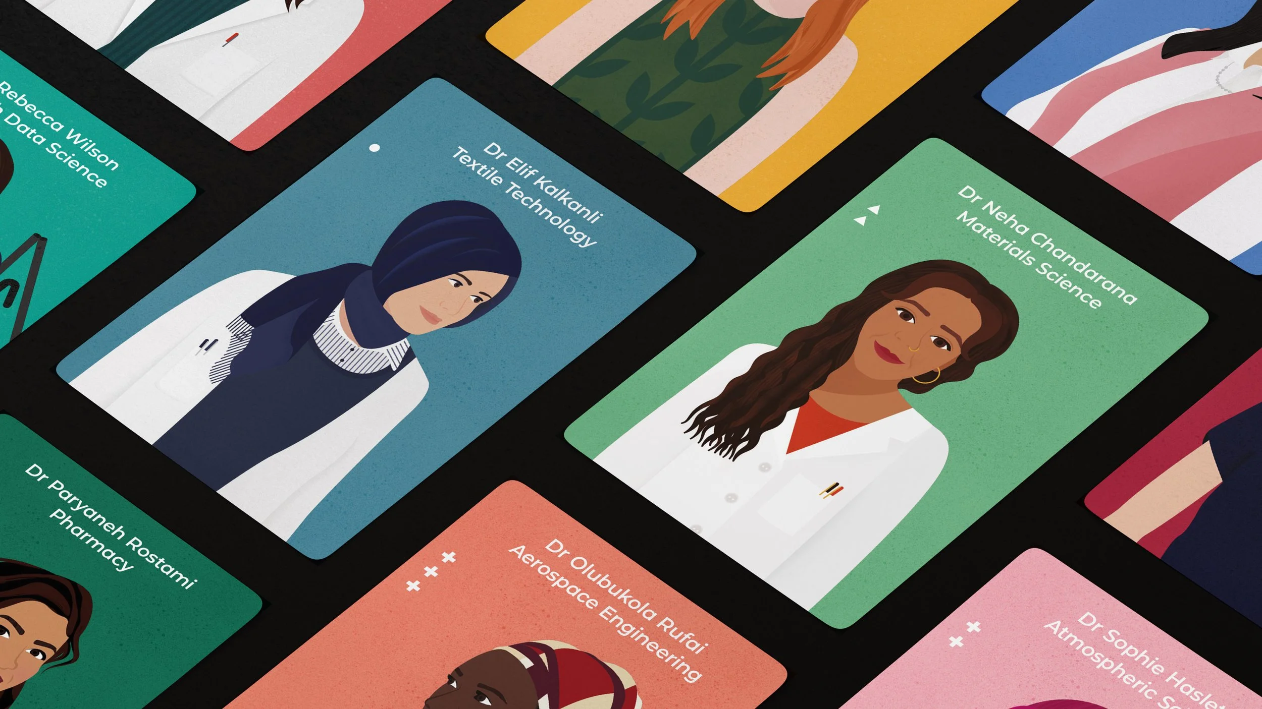 Women of Science – Flashcards (Illustrations by Ellie Thomas) 