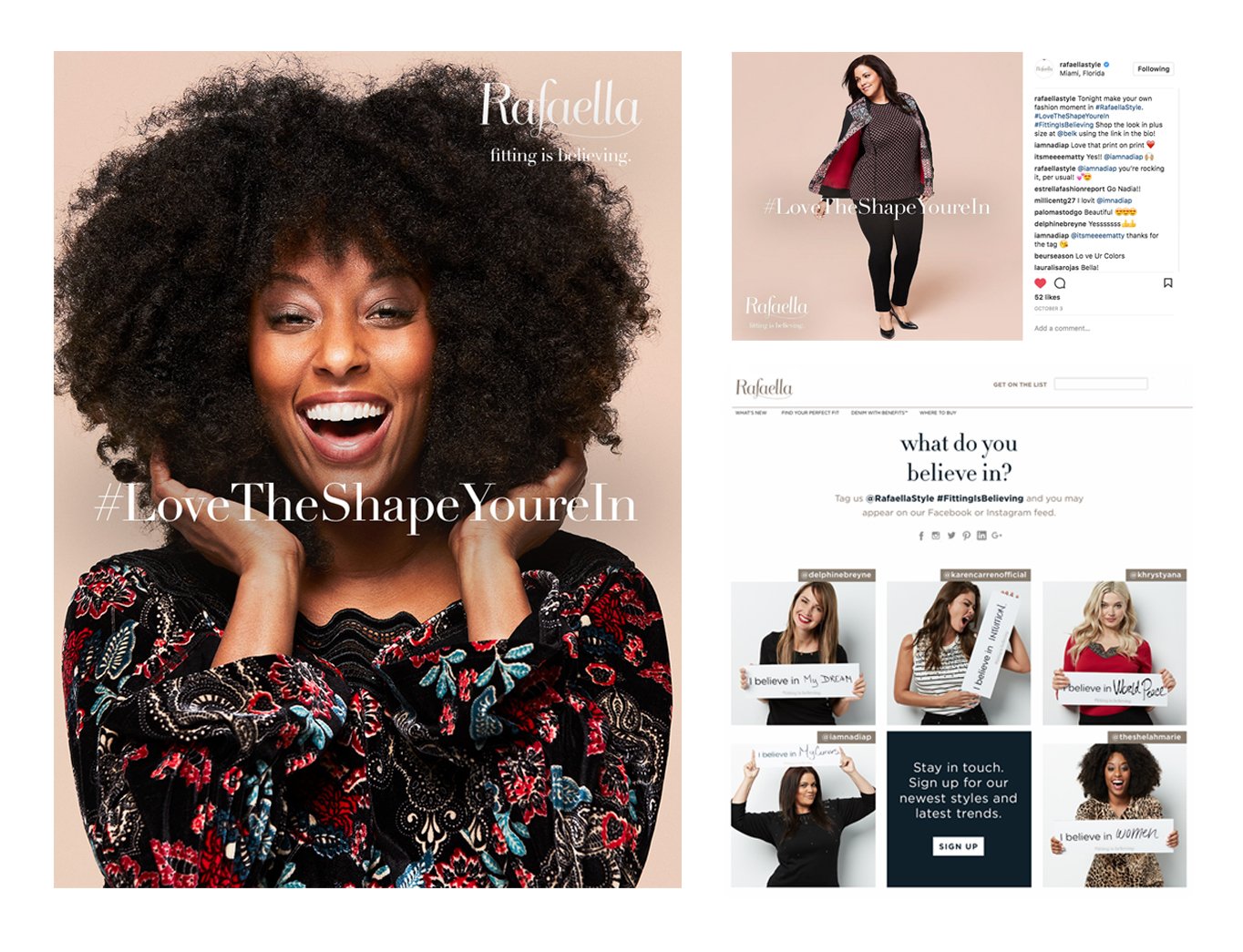 Rafaella / Love the Shape You're In / Campaign