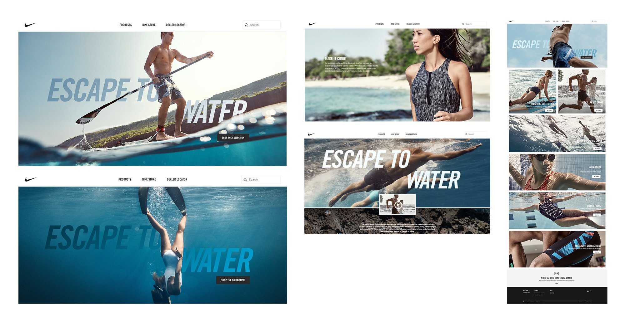 Nike Swim / Escape to Water / Digital Campaign