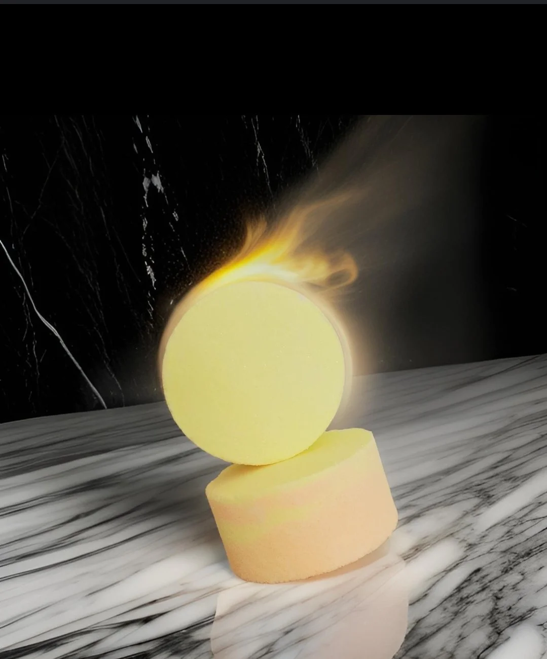 Volcano(ish) shower steamer