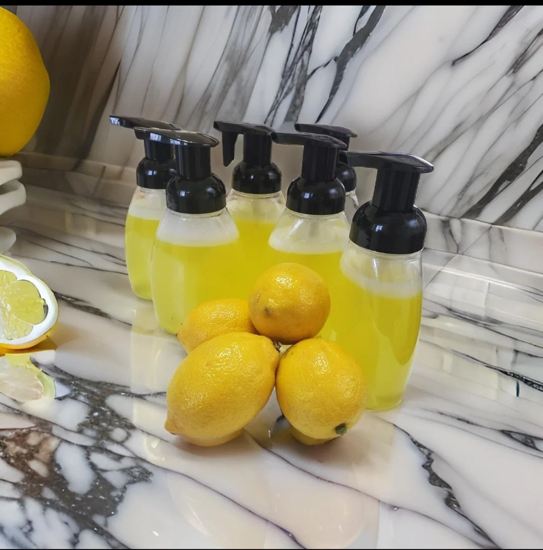 Twisted lemon foaming hand soap