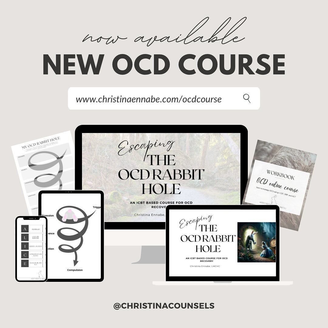 I&rsquo;m excited to announce that my OCD Course is now available! Comment &ldquo;ESCAPE&rdquo; and I&rsquo;ll send you a link!

This is a self-paced course to support you in managing your OCD so you can learn to escape the OCD rabbit hole, challenge