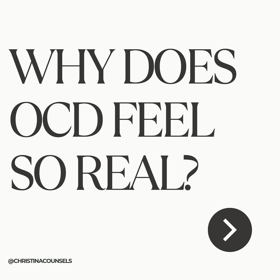 Your physical sensations and emotions are real, but the OCD story that&rsquo;s driving these experiences is 100% false.

Your OCD story is just like watching a scary movie. You may experience real fear, but you&rsquo;re not actually getting chased by