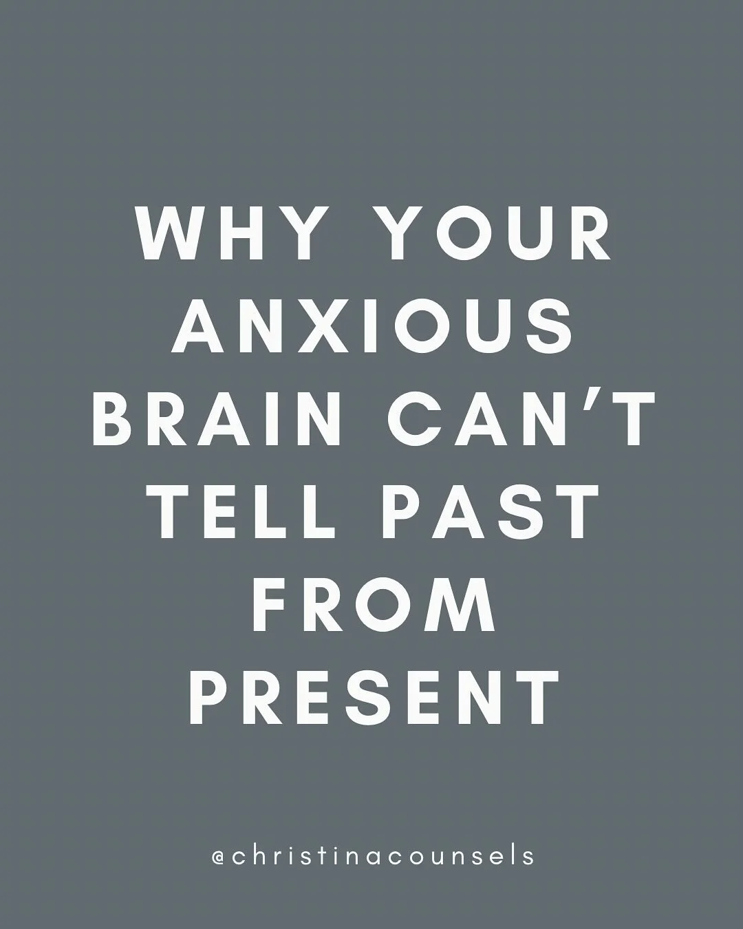 If you&rsquo;ve ever felt like your brain can&rsquo;t tell the difference between then and now, you&rsquo;re not imagining it.

Two parts of your brain are a big part of this: 🧠 Hippocampus &ndash; the timeline keeper. It helps you place memories in