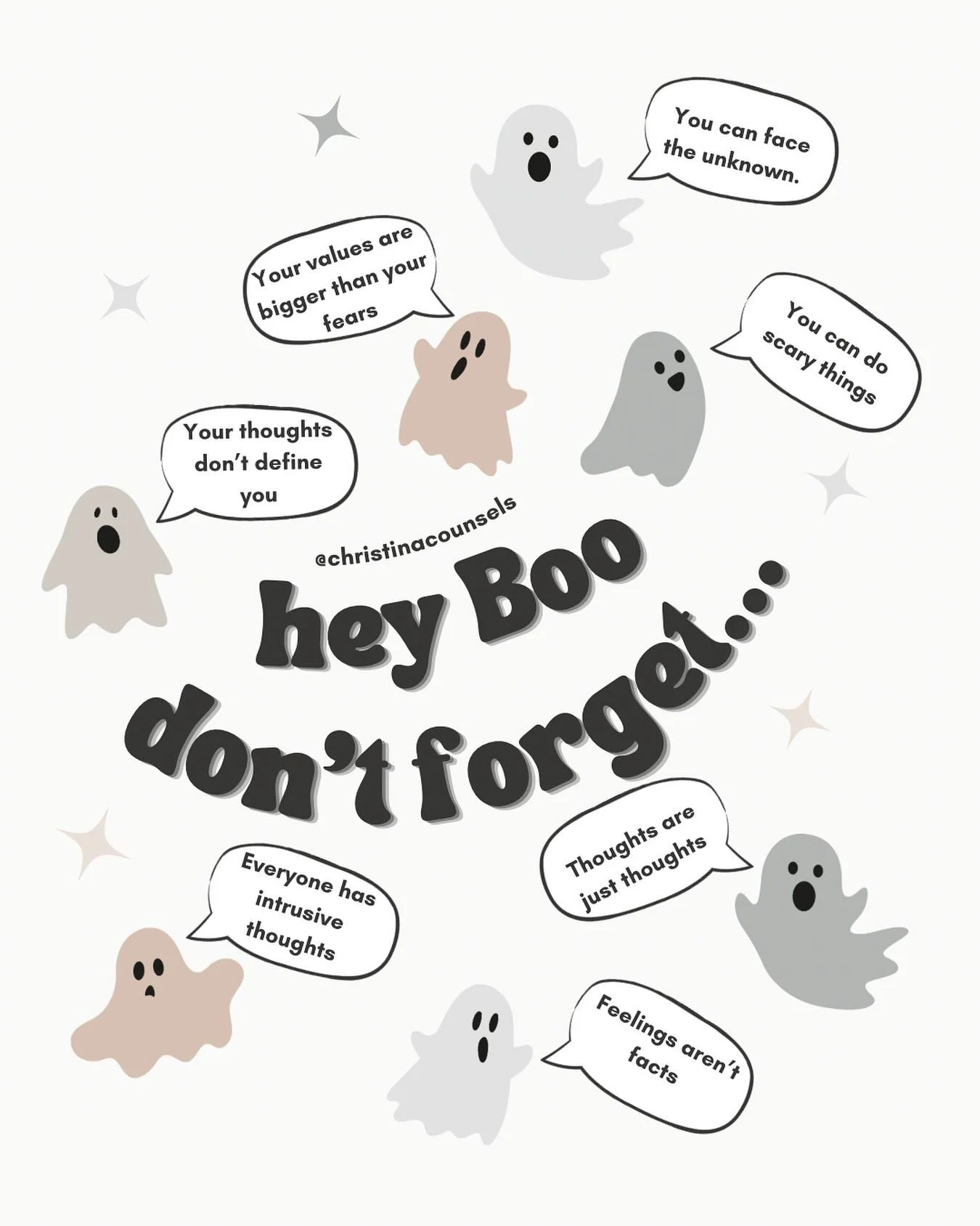 This Halloween season, remember: the scariest part of OCD is the false stories it creates but you are capable of facing the unknown, leaning into the discomfort, and still move forward.

#OCDawareness #OCDsupport #OCDrecovery #OCDcommunity #Obsessive