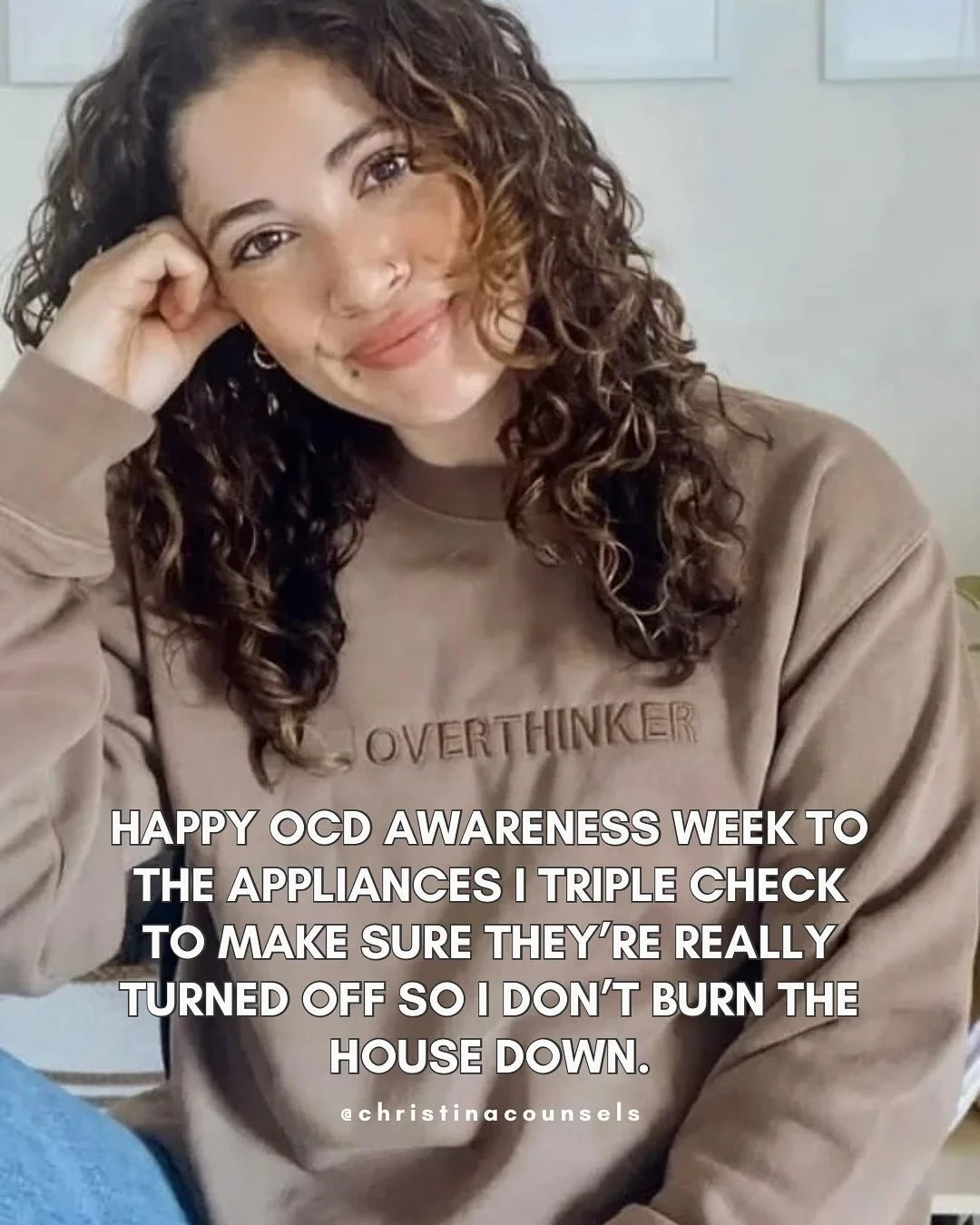 Happy OCD Awareness Week (Oct 12-18) to all of us navigating life with OCD ❤️

(Post inspo @dr.carriejackson)

#ocdawarenessweek #ocdawarenessmonth #livingwithocd #obsessivecompulsivedisorder #intrusivethoughts #overthinker #ocdtherapist #ocdcommunit