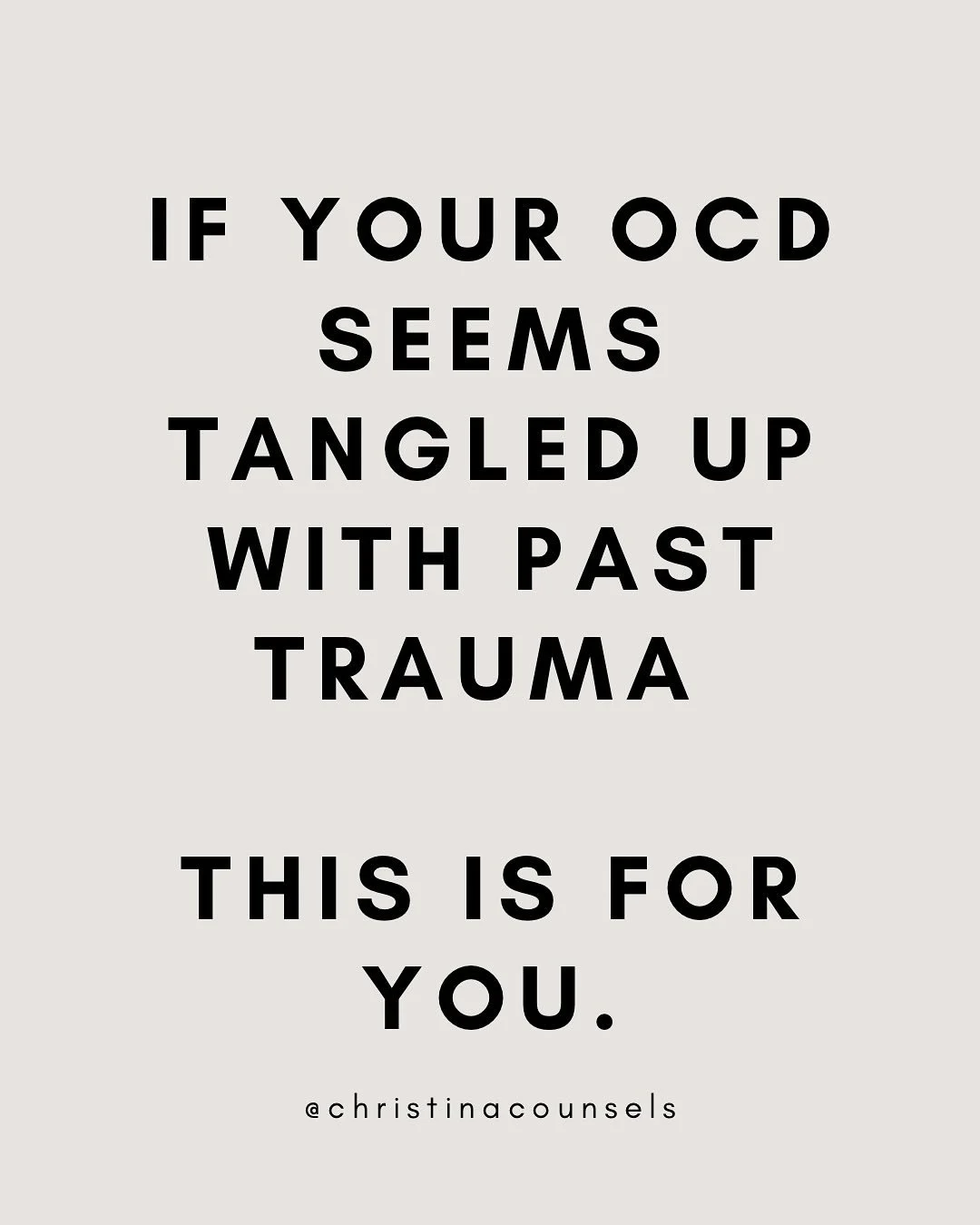 For a long time, I felt like I&rsquo;d hit a wall with my OCD work.
 No matter how much progress I made, something still felt stuck-until I started looking at my trauma.
 Research shows that up to a third of people with PTSD also meet criteria for OC