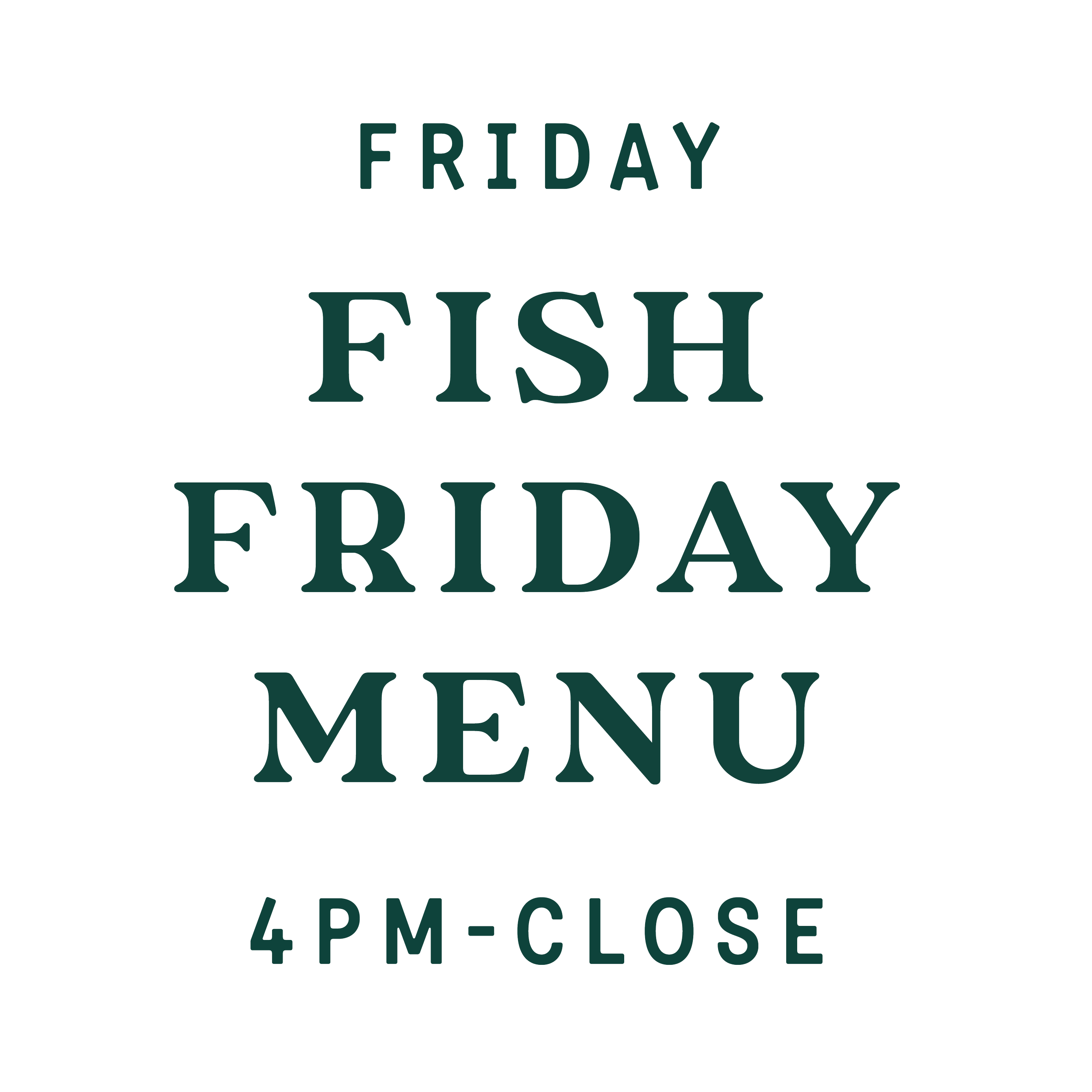 Fish Friday Specials