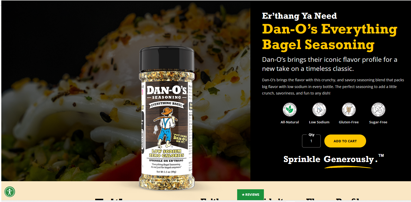 Dan-O's Everything Bagel Landing Page