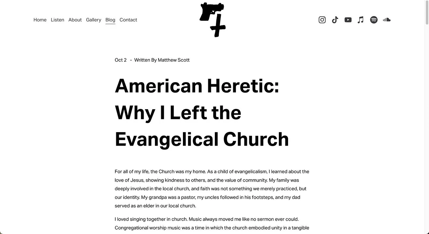 If you haven&rsquo;t been over to theamericanheretics.com in a while, go check it out! It&rsquo;s got a new look and new content, including a blog where we&rsquo;ll be regularly sharing ideas about music, religion, politics, and life in general! Whil
