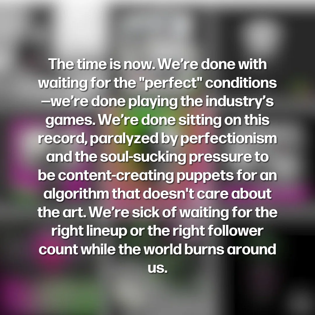 Starting Friday, the 13th of February, we&rsquo;re tearing the doors off. We&rsquo;re dropping a new single every three weeks until the full record hits the pavement on June 19th. No more overthinking, no more gatekeeping&mdash;this is raw. This is w