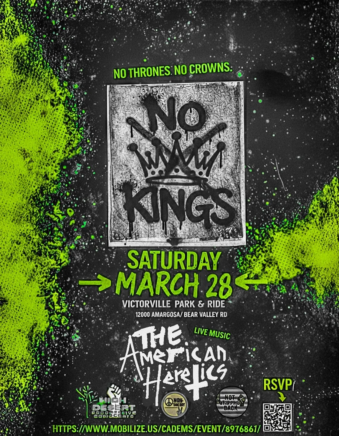 Come join us! Let your voice be heard! We reject everything MAGA stands for! No fucking kings! #nokings #christiannationalism #poppunk #exvangelical