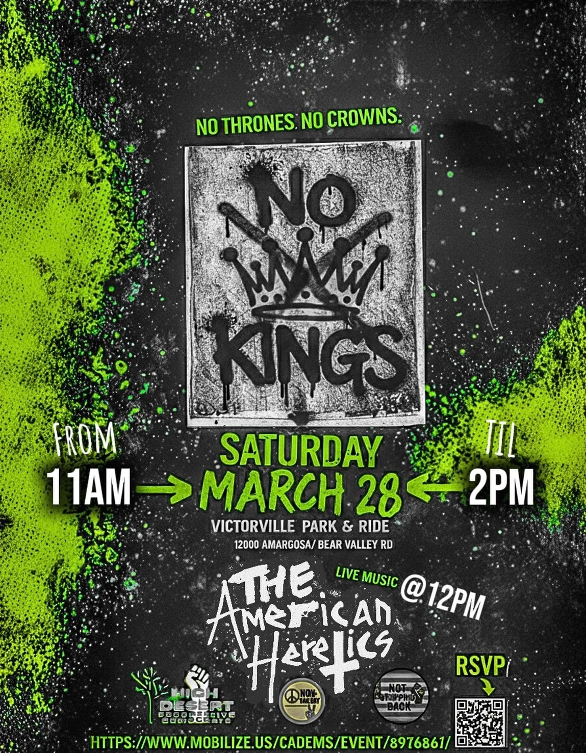 Had enough yet?!?! Now&rsquo;s the time to show up!!!! This Saturday!!! #nokings #punk #christiannationalism #cult