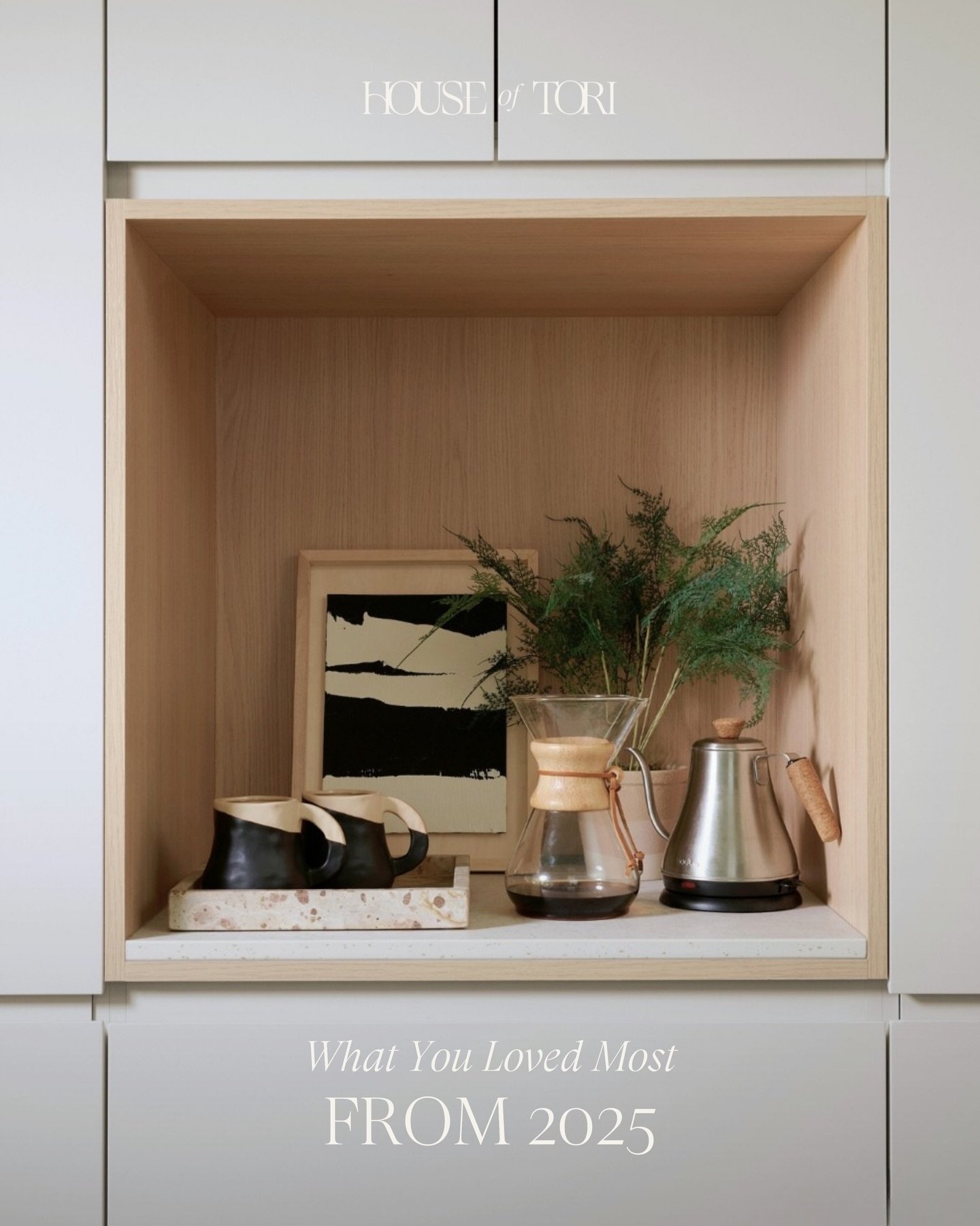 Here&rsquo;s what you loved most last year 🤍⁠
⁠
01. East Coast cottage inspiration⁠
02. Vignettes from our Riverdale Project⁠
03. Re-introducing House of Tori⁠
04. West Lynn - a Kitchen Story⁠
05. Details from our West Lynn kitchen project⁠
06. A se